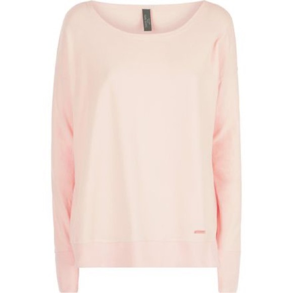 Sweaty Betty Luxe Simhasana Sweatshirt Light Pink Scoop Women’s Size M Cotton - Picture 1 of 10